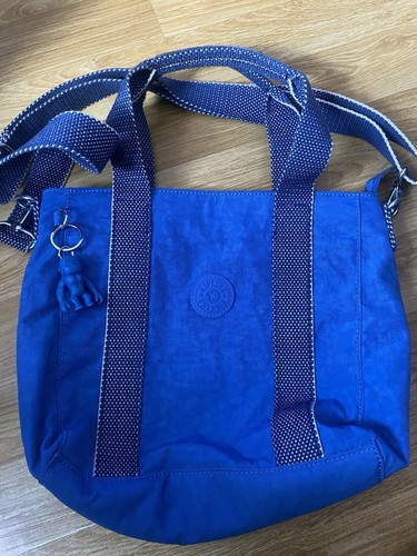 Blue kipling bag with monkey - blue,